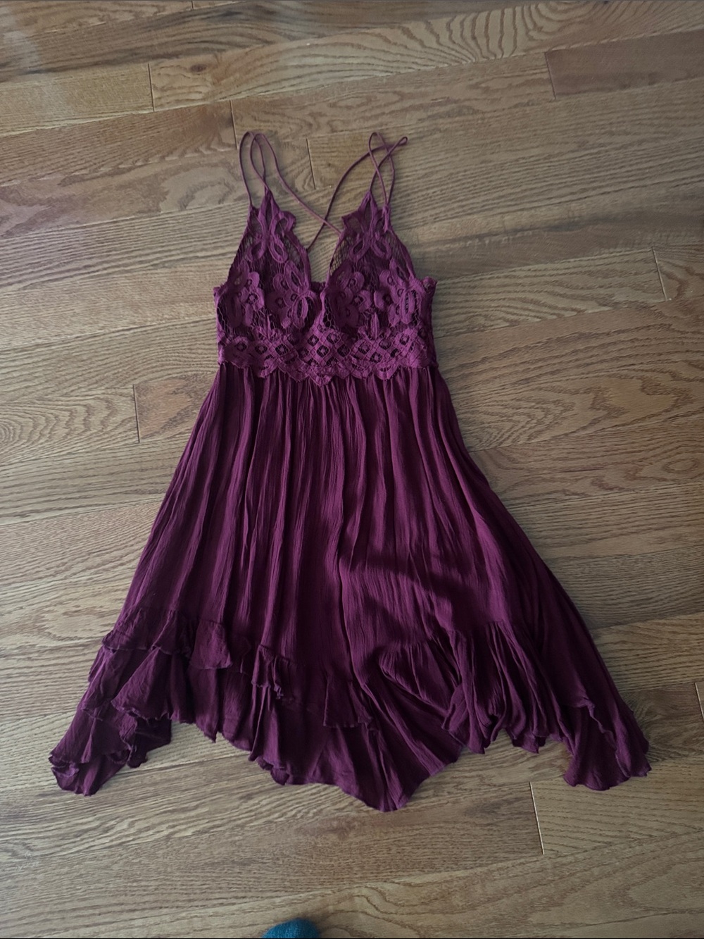 Free People Adela Spaghetti Strap Mini Dress